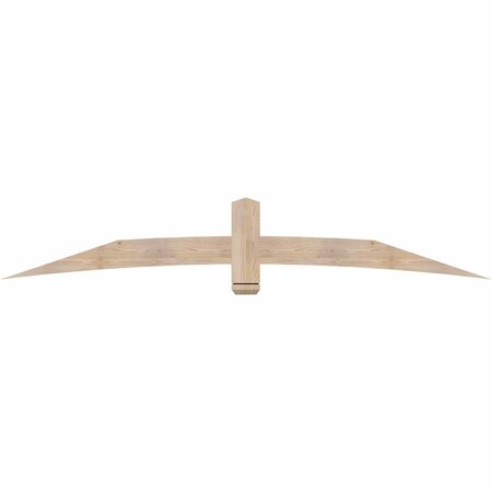 Ekena Millwork Bellingham Smooth Timber Gable Bracket, Douglas Fir, 96"W x 16"H x 1 1/2"D x 5 1/2"F, 4/12 Pitch GBW096X16X0206BEL00SDF
